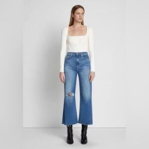 7 For All Mankind Jo Flare Cropped Jeans High Rise Luxe Vintage Kick Flare